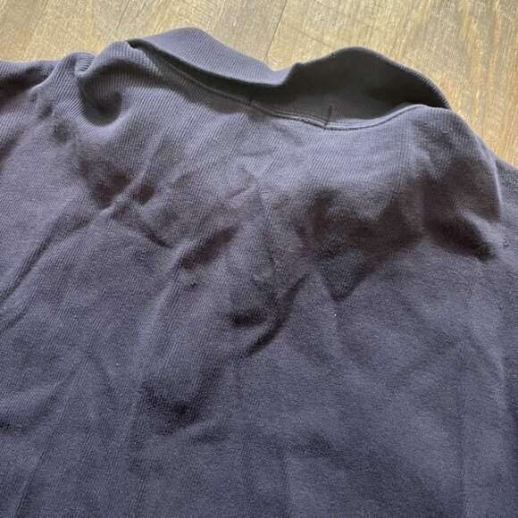 Vintage Polo Ralph Lauren Navy Blue Quarter Zip Pullover Sweater Mens Size XL - Picture 9 of 9